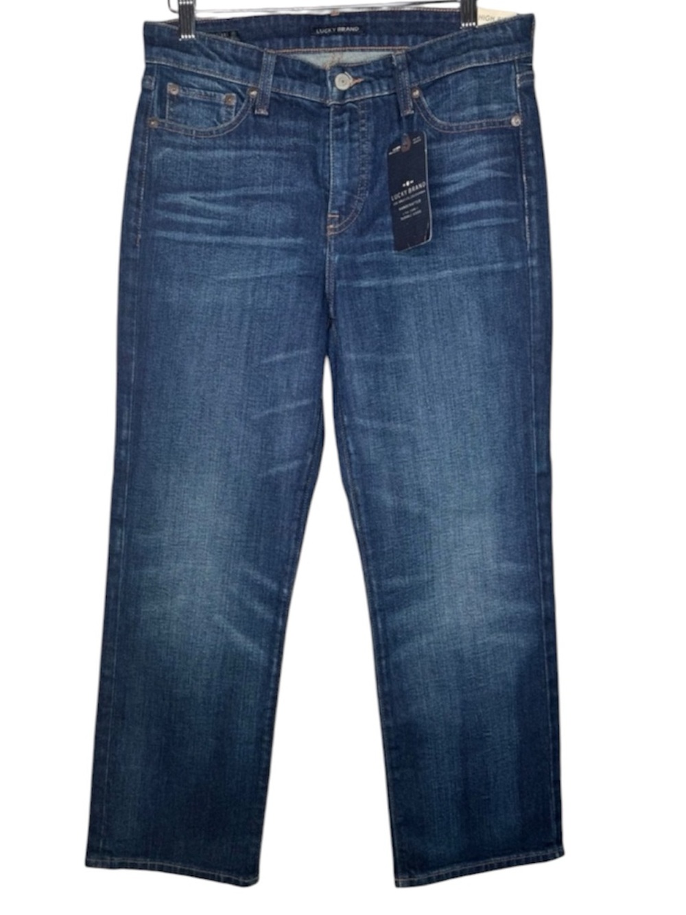 Lucky Brand Bridgette High Rise Boot Jeans Sculpted Fit Dark Wash Size 6 28 - Picture 1 of 3